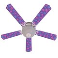Lightitup Kids Purple Party Pops Ceiling Fan 52 In LI51874